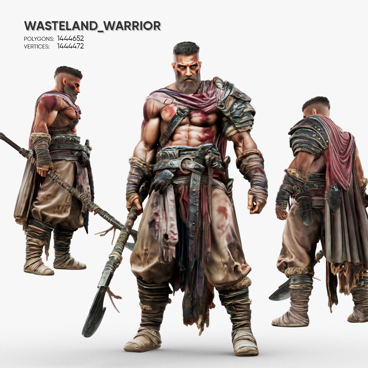 Wasteland Warrior 3d model