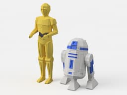 Low-Poly Space Toys - Multi and Dual Extrusion version 3d model