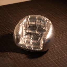 Round Puffy Couch 3d model
