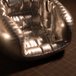Round Puffy Couch 3d model