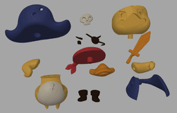 Pirate Duck STL | Cute Figure 3D Print | No AMS 3d model