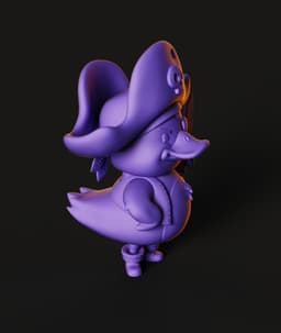 Pirate Duck STL | Cute Figure 3D Print | No AMS 3d model