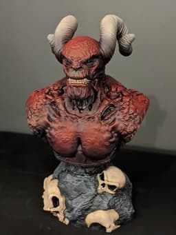 The Catalyst- Horns - Printed in resin and painted by Chelsey - 3d model