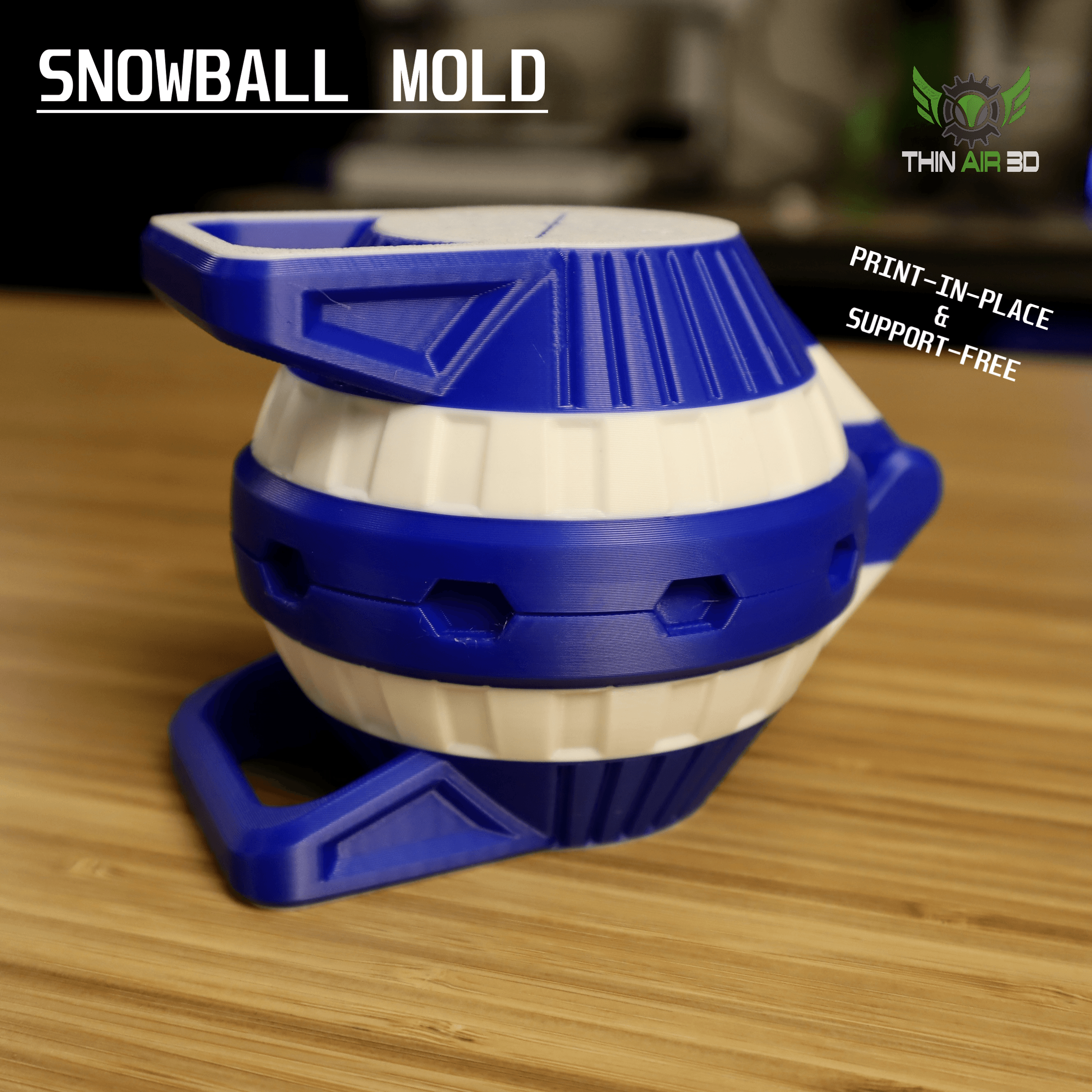Print-In-Place Snowball Mold 3d model