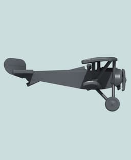 1:144 Nieuport 16 (Synchronized) 3d model