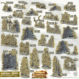 Ancient Ruins Set (Pre-Supported) 3d model