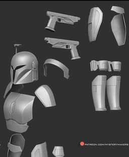 Bo Katan full body armor 3d model