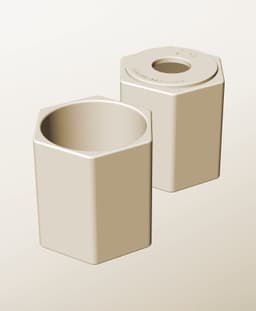 CH96-115-P Modular pierced component container modern decor 3d model