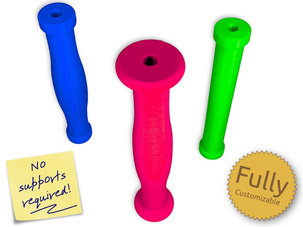 Fully Customizable General Purpose Handle Grip 3d model