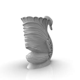 Swan-shaped vase 3d model