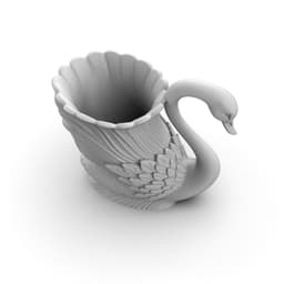 Swan-shaped vase 3d model