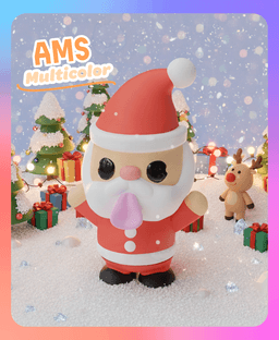 Flexi Santa Claus Keychain (Multicolor) 3d model