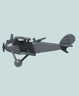 1:144 Halberstadt C.V 3d model