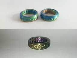 Fidget Ring Ferrofluid & Forest! 3d model