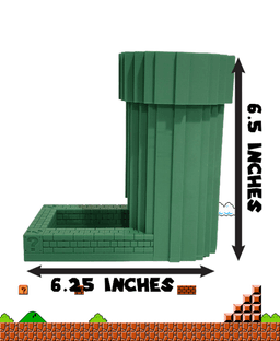 Dice Tower - Super Mario Bros. PIXEL Tube 3d model