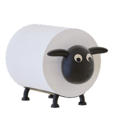Toilet Paper Sheep 3d model