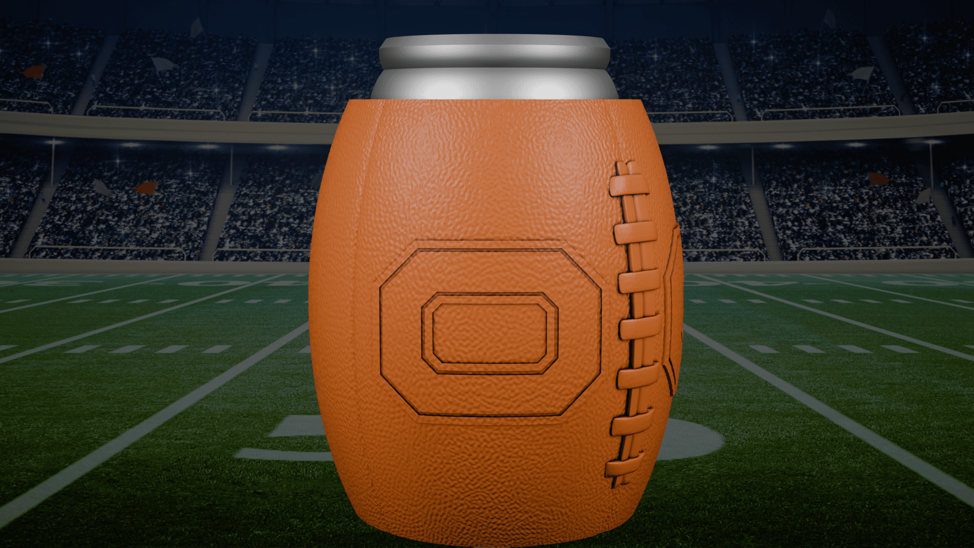 Ohio State Beer Can Holder 3d model