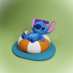 Summertime Stitch -Tube Day 3d model