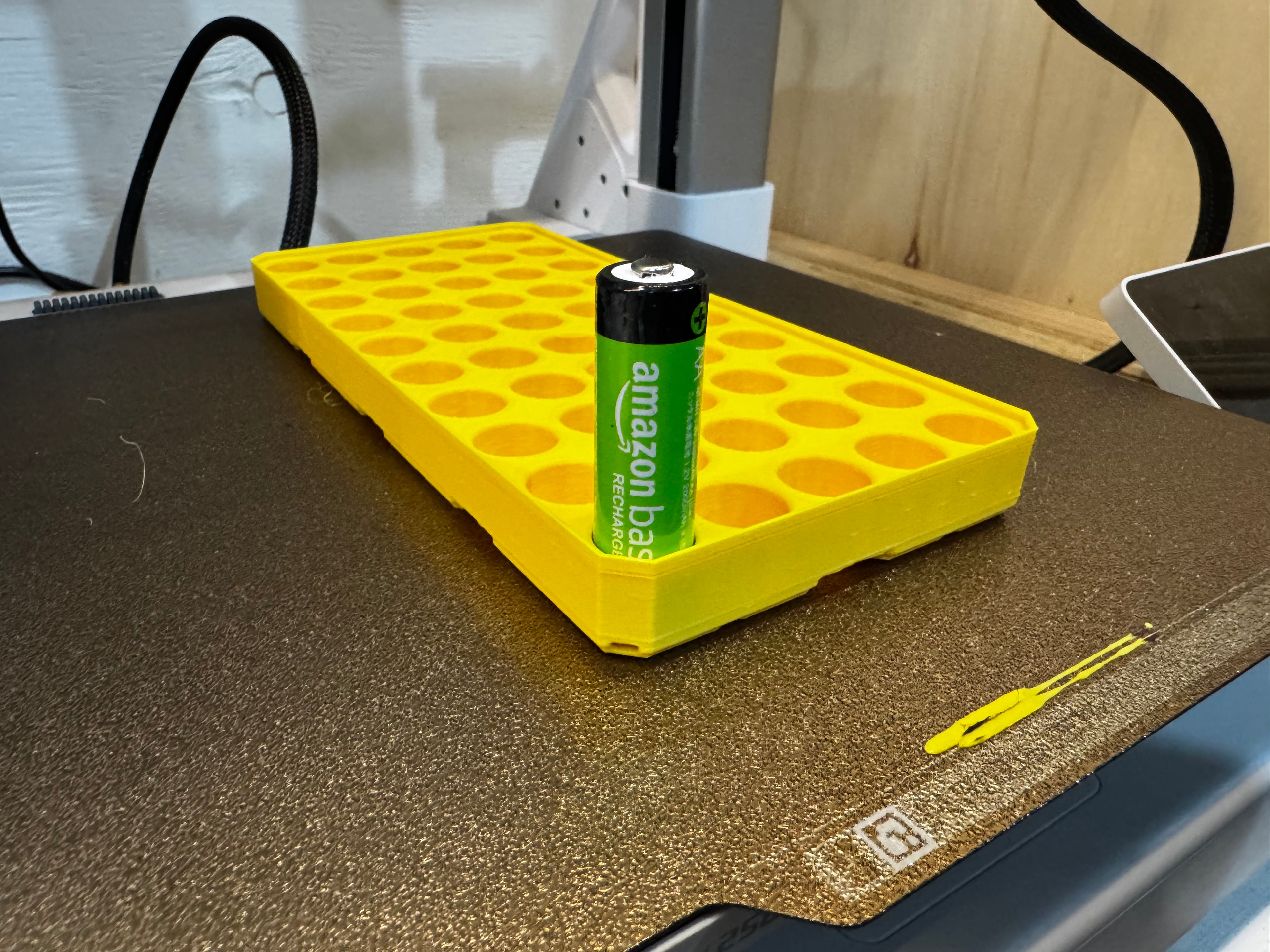 Multiboard AA Battery Storage 2x4x0.5 Multibin Insert 3d model