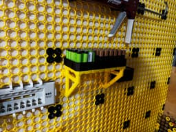 Multiboard AA Battery Storage 2x4x0.5 Multibin Insert 3d model