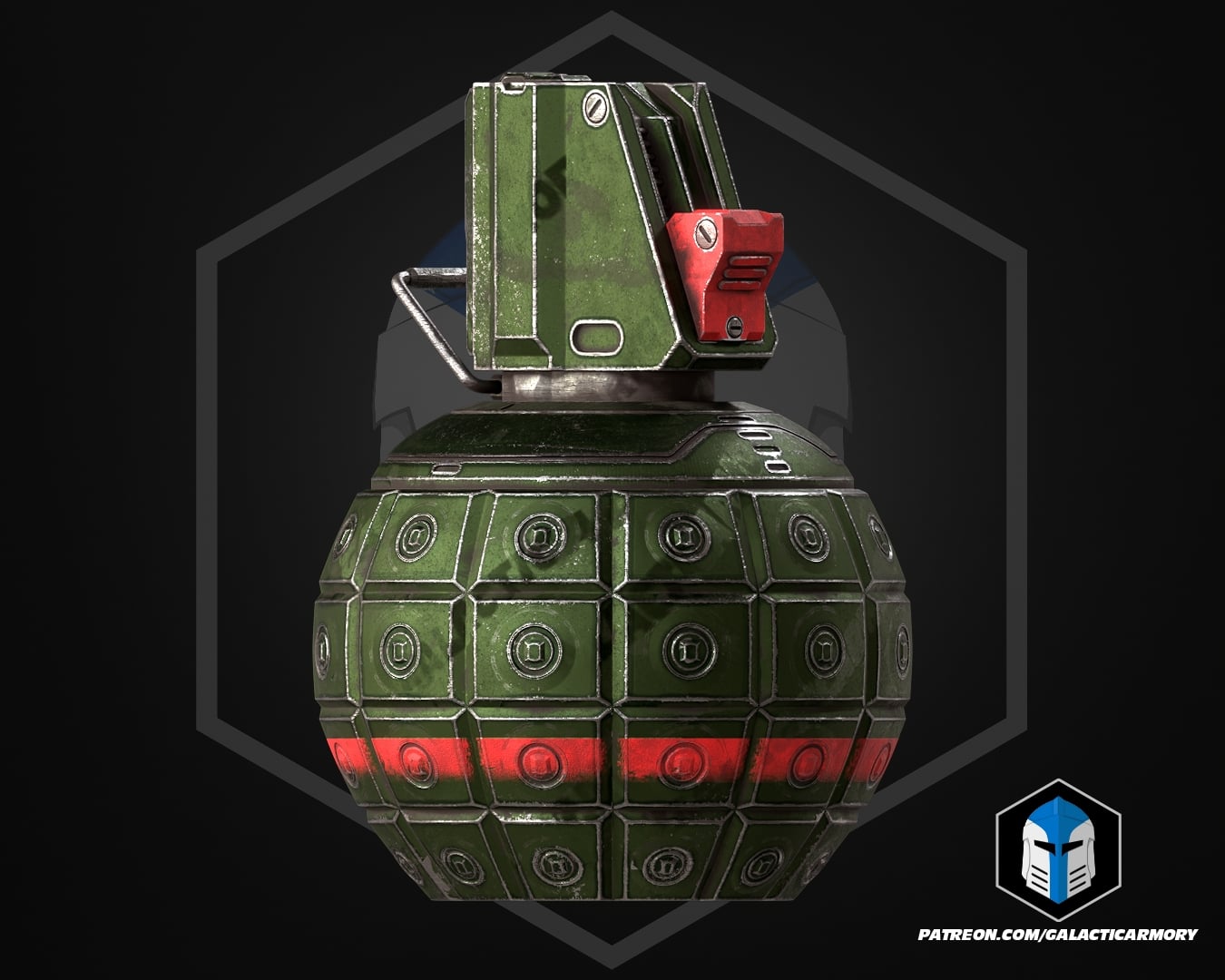 UNSC Grenade - 3D Print Files 3d model