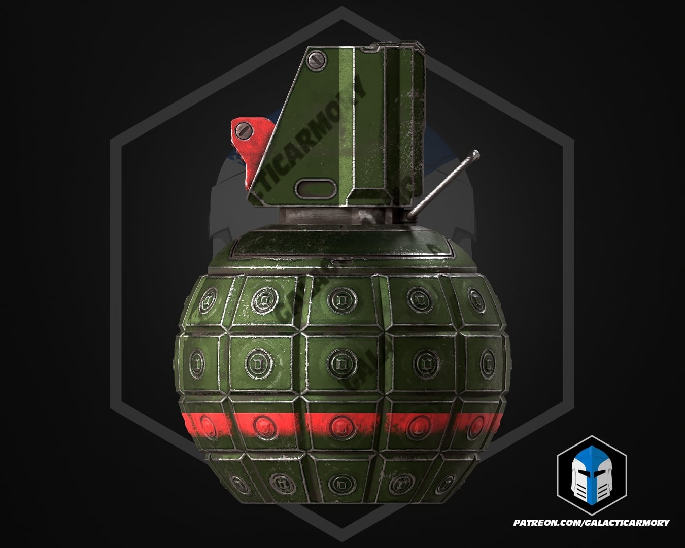 UNSC Grenade - 3D Print Files 3d model