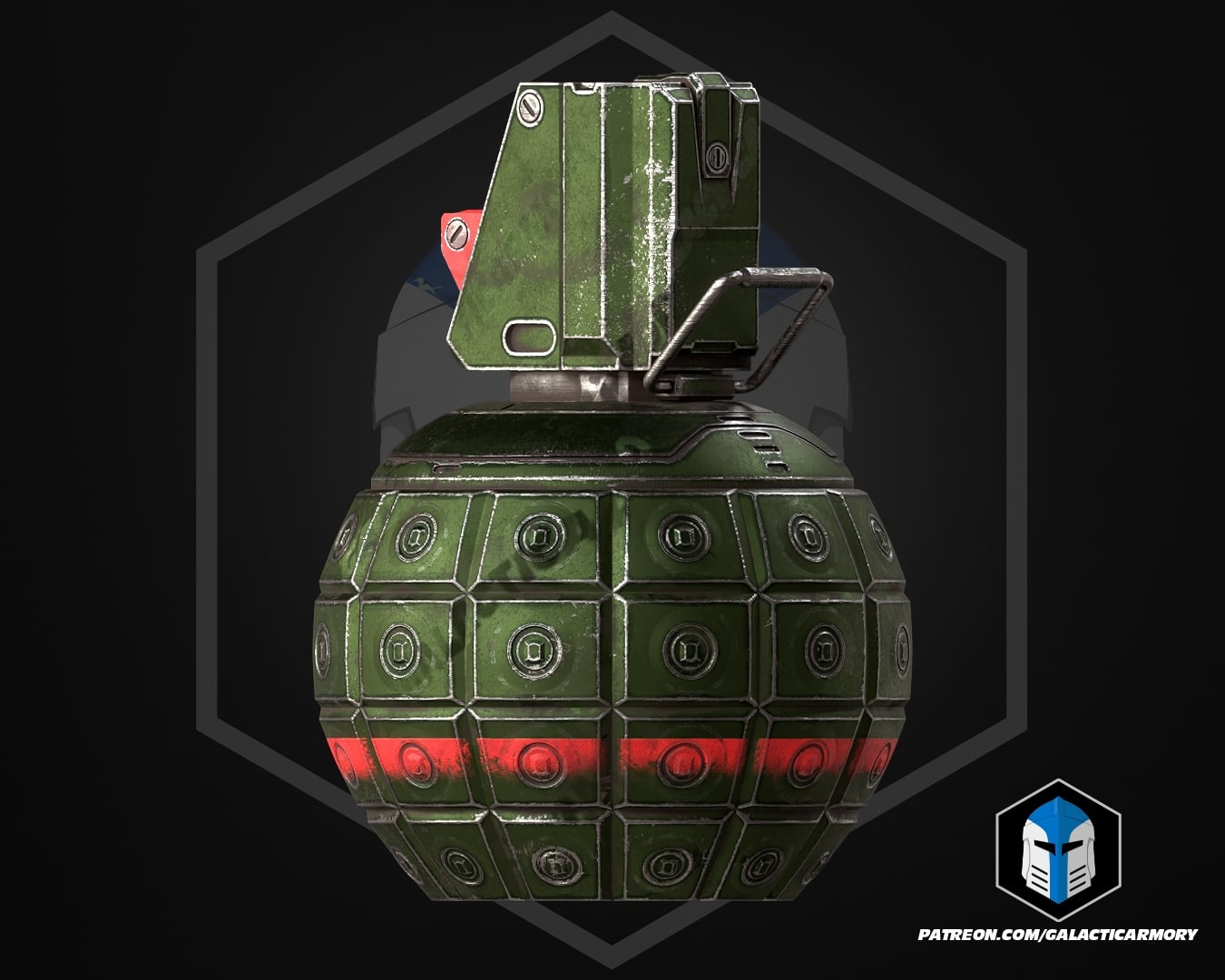 UNSC Grenade - 3D Print Files 3d model