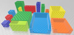 PrintABlok StorABloks Modular Organizers 3d model