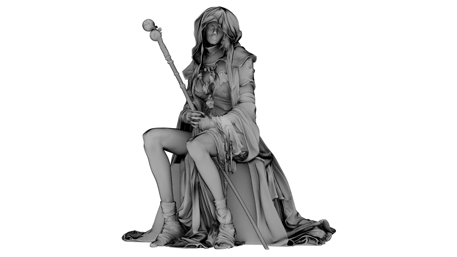 Dustbound Seer Sculpture 3d model