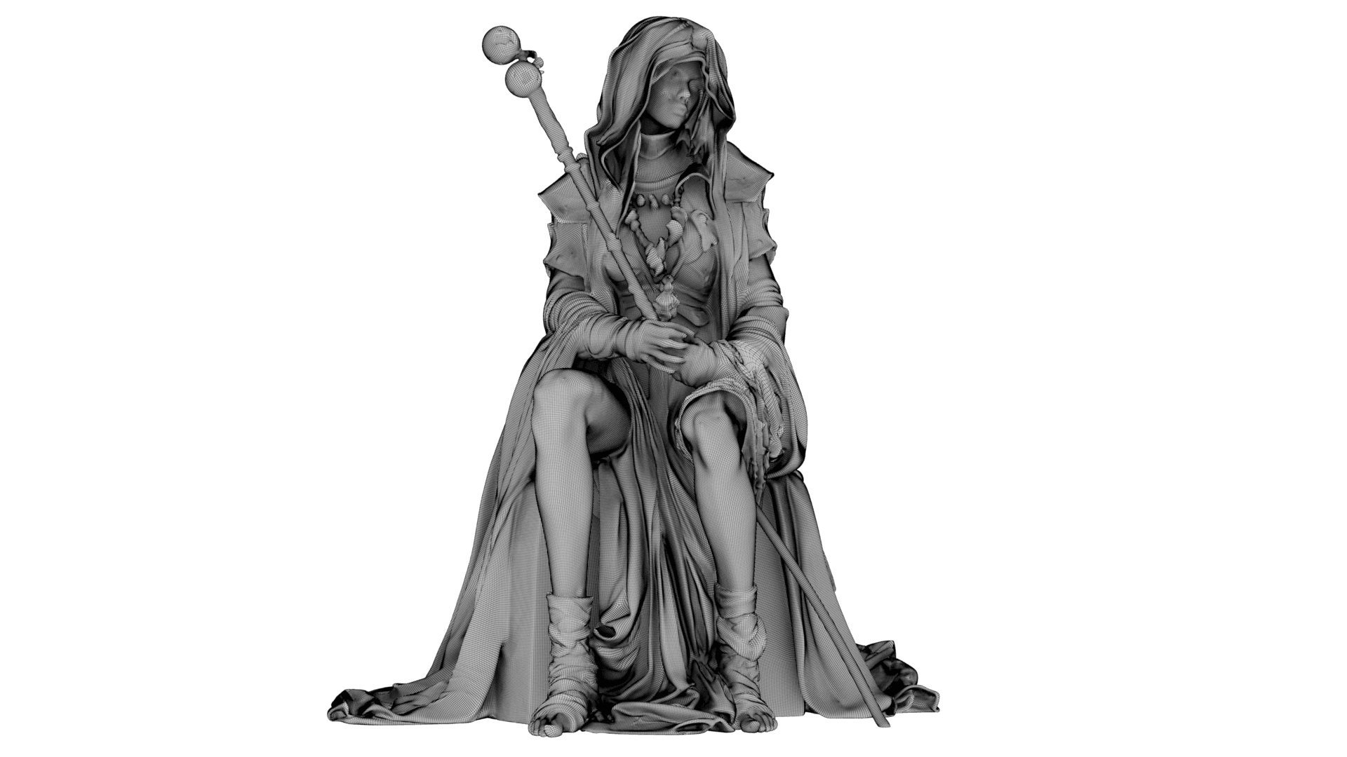 Dustbound Seer Sculpture 3d model