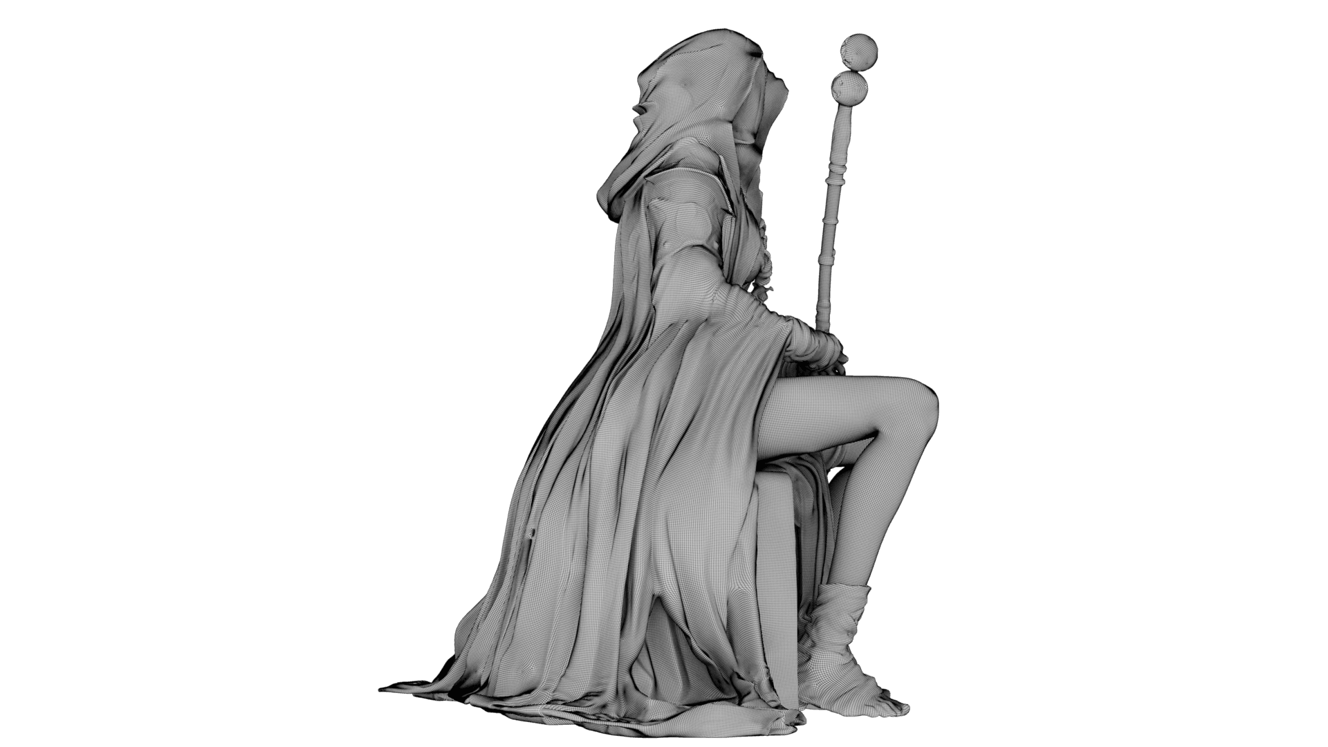 Dustbound Seer Sculpture 3d model