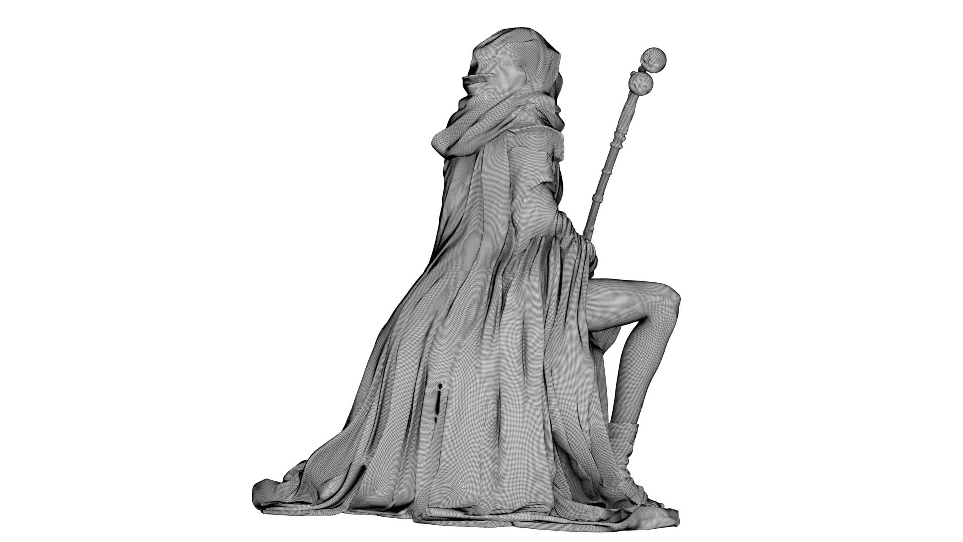 Dustbound Seer Sculpture 3d model