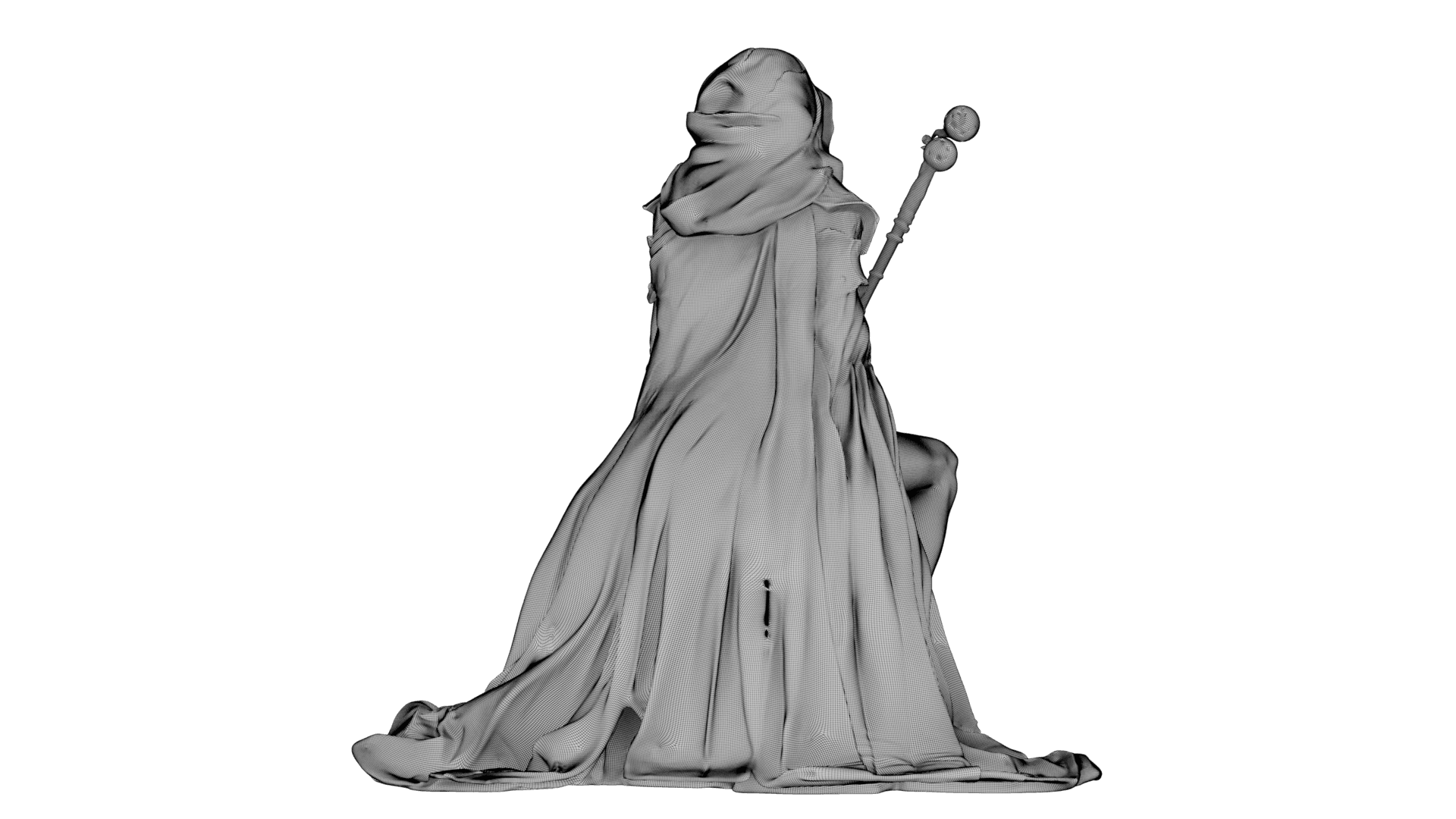 Dustbound Seer Sculpture 3d model