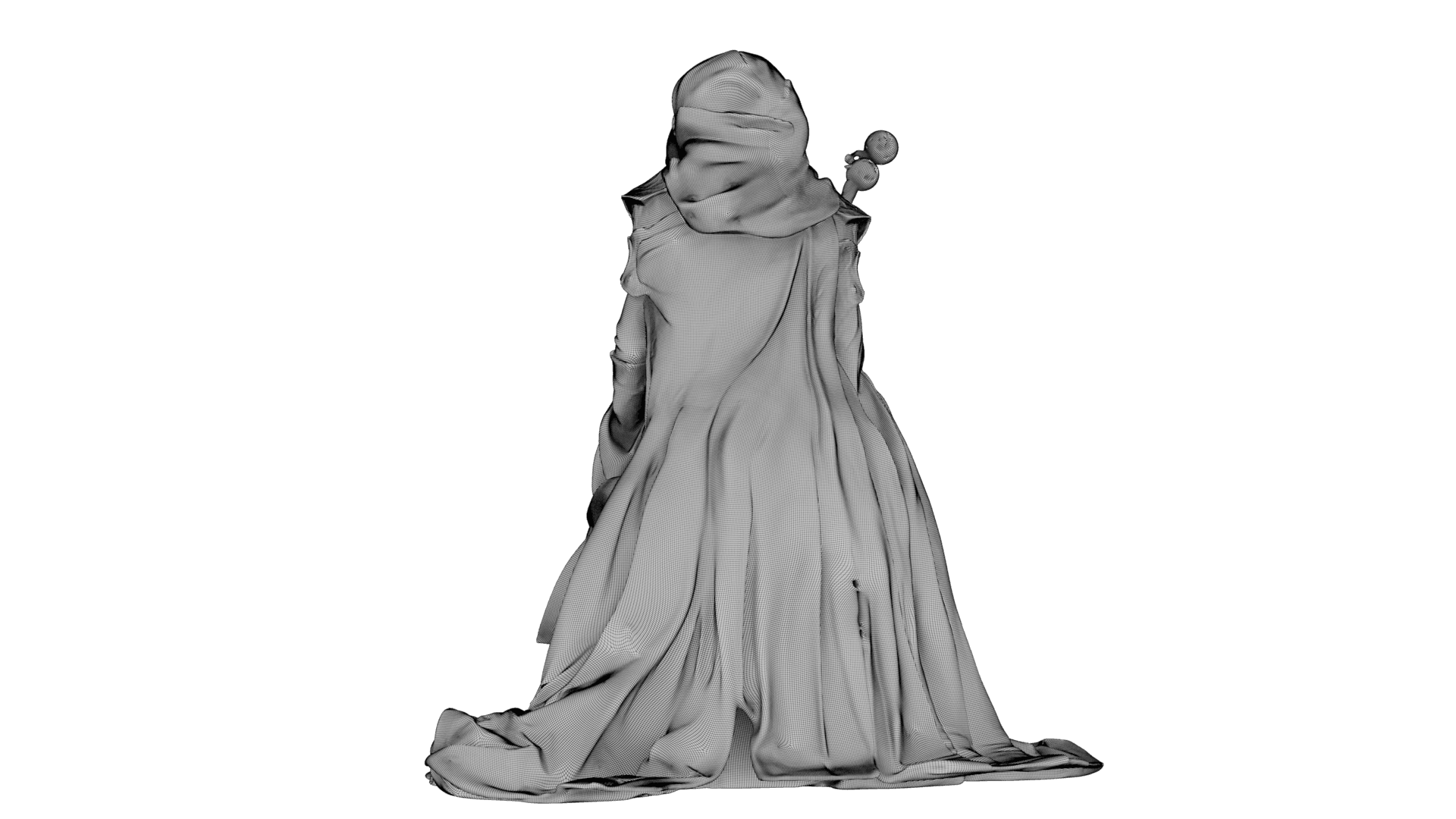 Dustbound Seer Sculpture 3d model