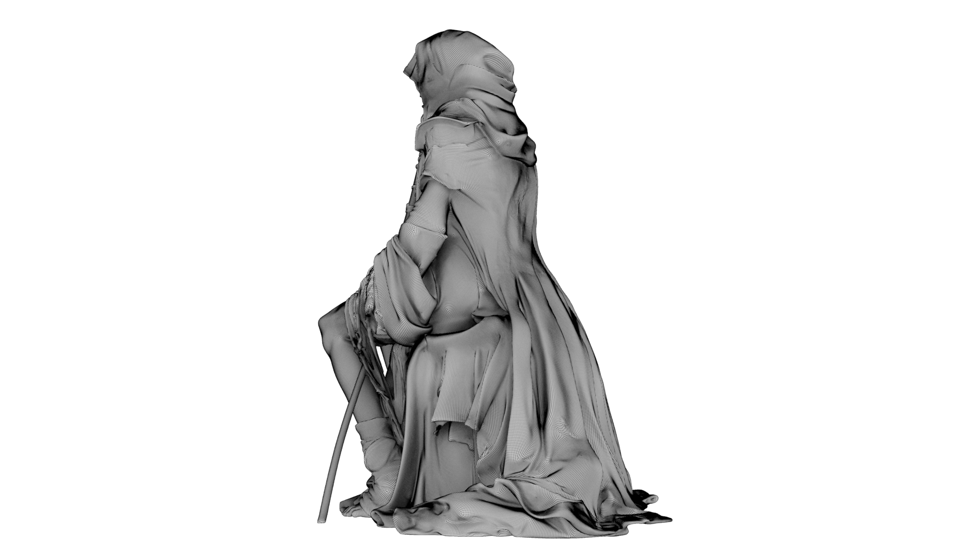 Dustbound Seer Sculpture 3d model
