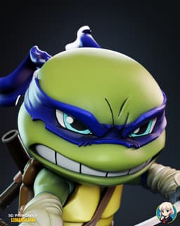 Leo TMNT Chibi - Premium Collectible 3d model