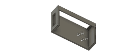 Simple snap-in holder for Creality wifi box 3d model