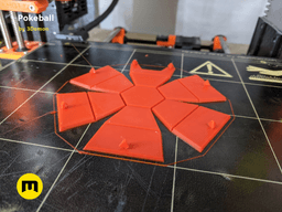 Foldable Pokeball Low Poly Box Decoration 3d model
