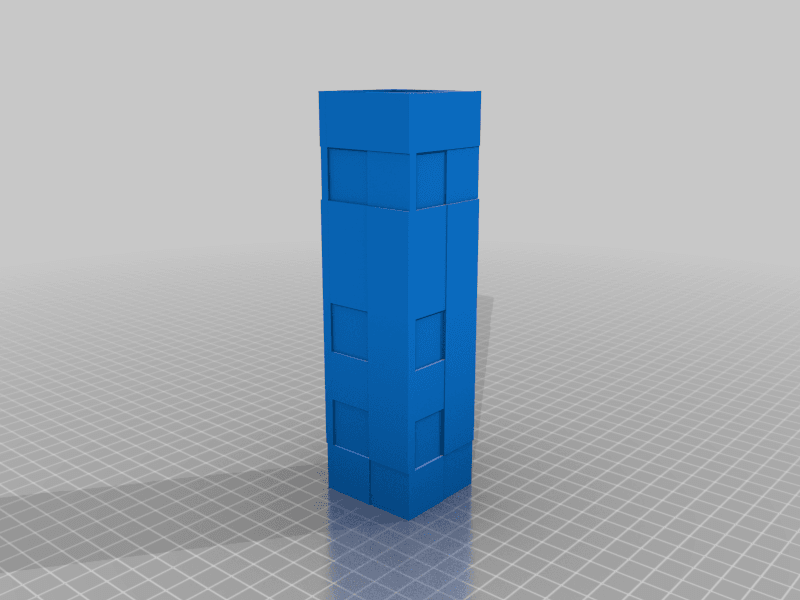 Minecraft torch lamp 3d model
