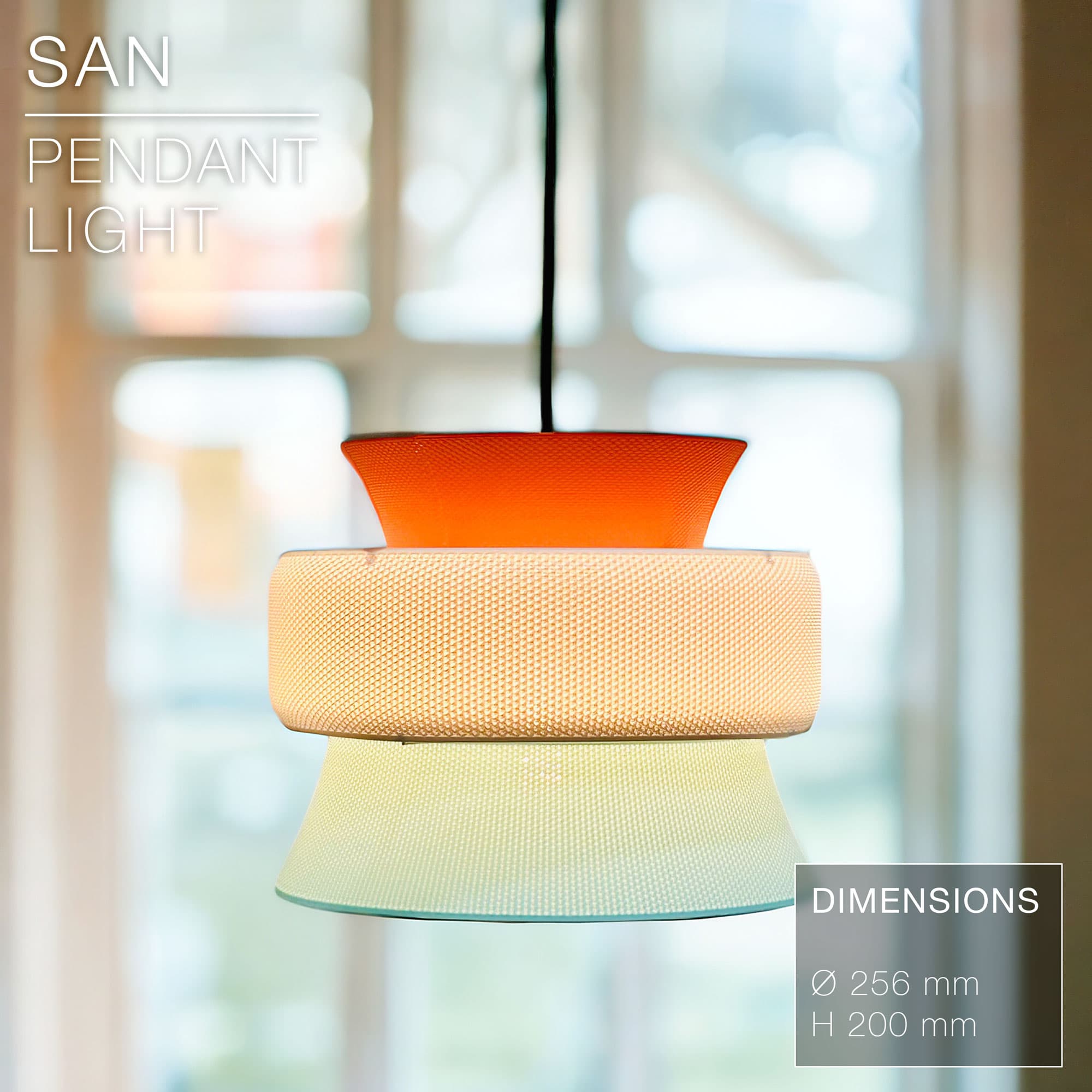 SAN | Pendant Light E27 & E26 fast print 3d model