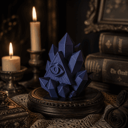 All Seeing Eye Crystals Sculpture 3d model