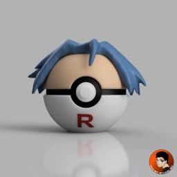 James Team Rocket Pokeball 3d model