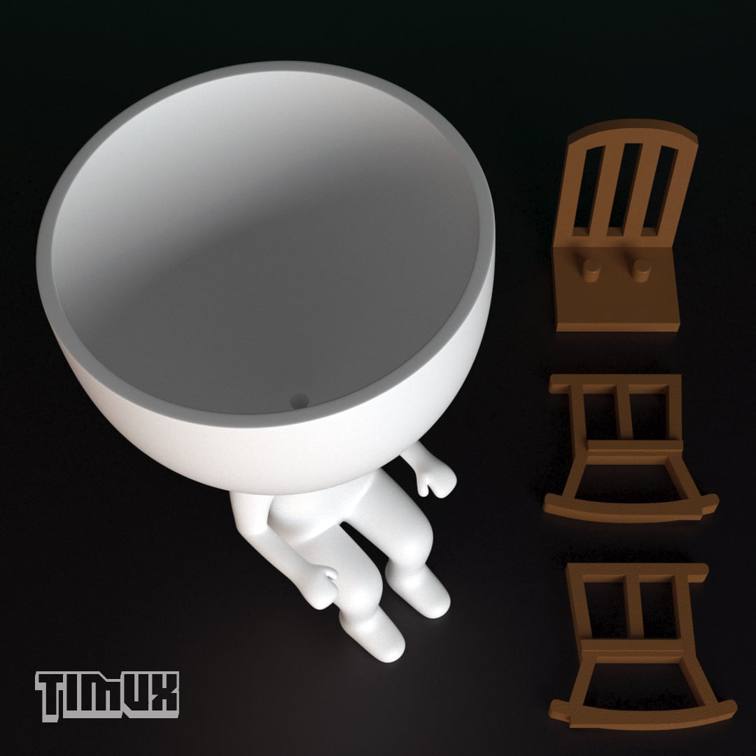ROBERT PLANT IN A ROCKING CHAIR 3d model
