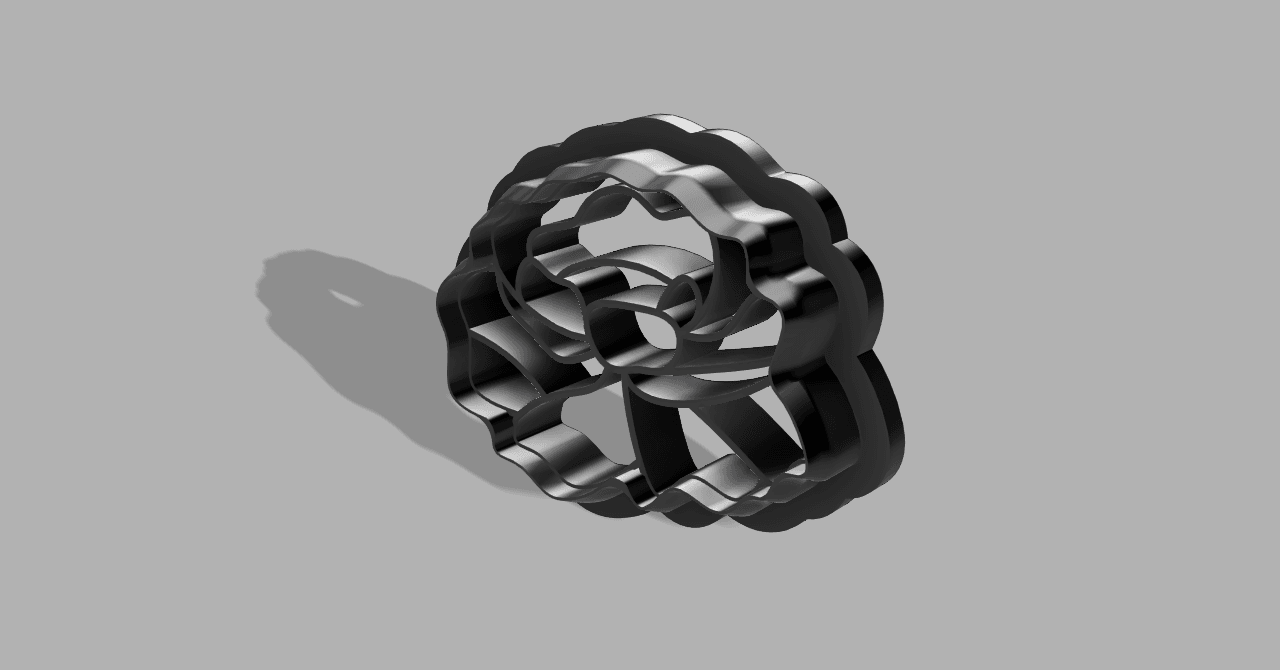 Flower Cookie Cutter 3d model