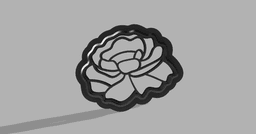 Flower Cookie Cutter 3d model