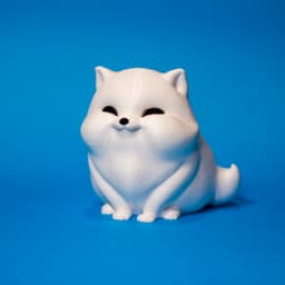 Baby Artic Fox 3d model