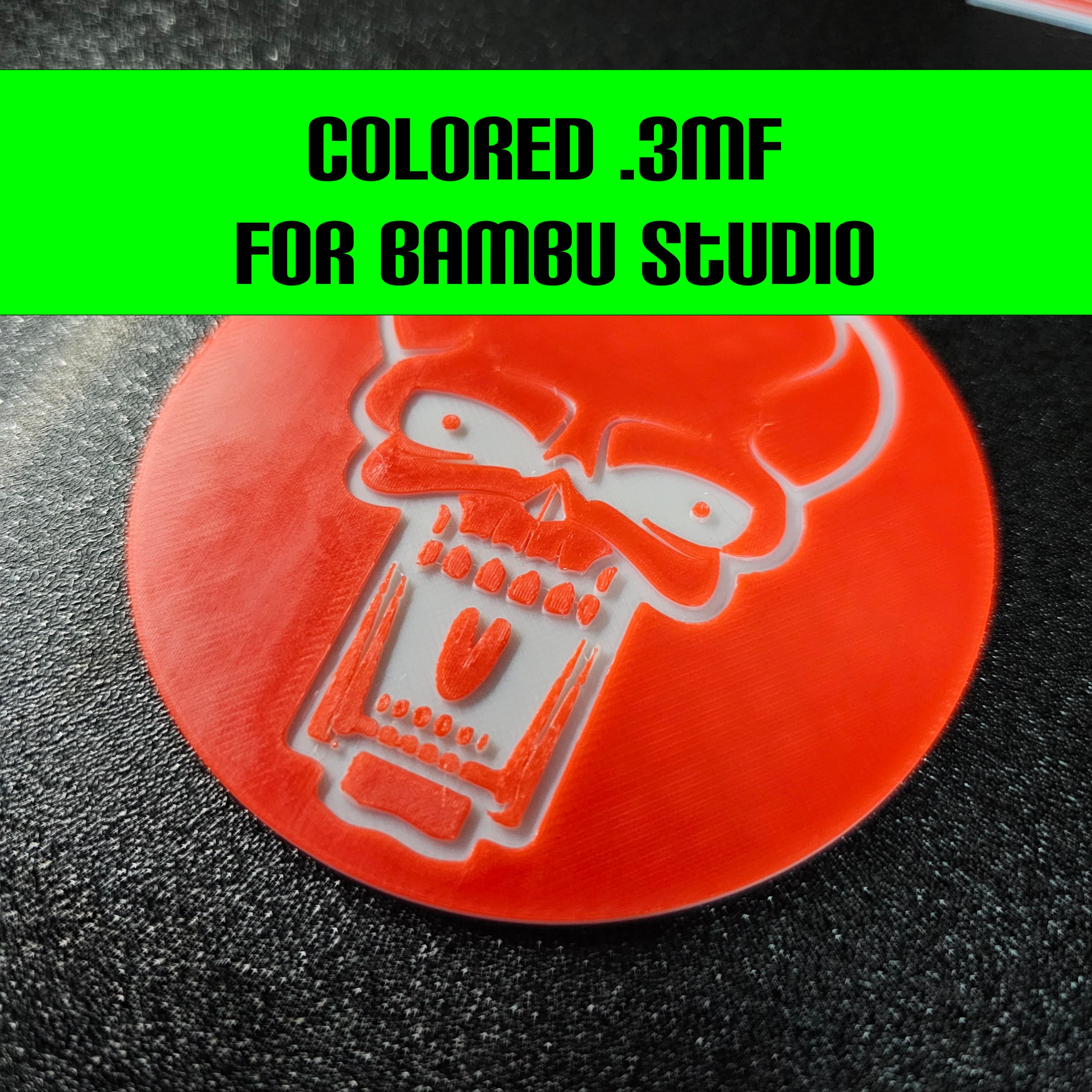 ScarySkullCoaster_Colored.3mf 3d model