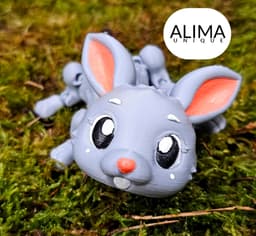 Easter Bunny - Articulated - Flexi 3d model