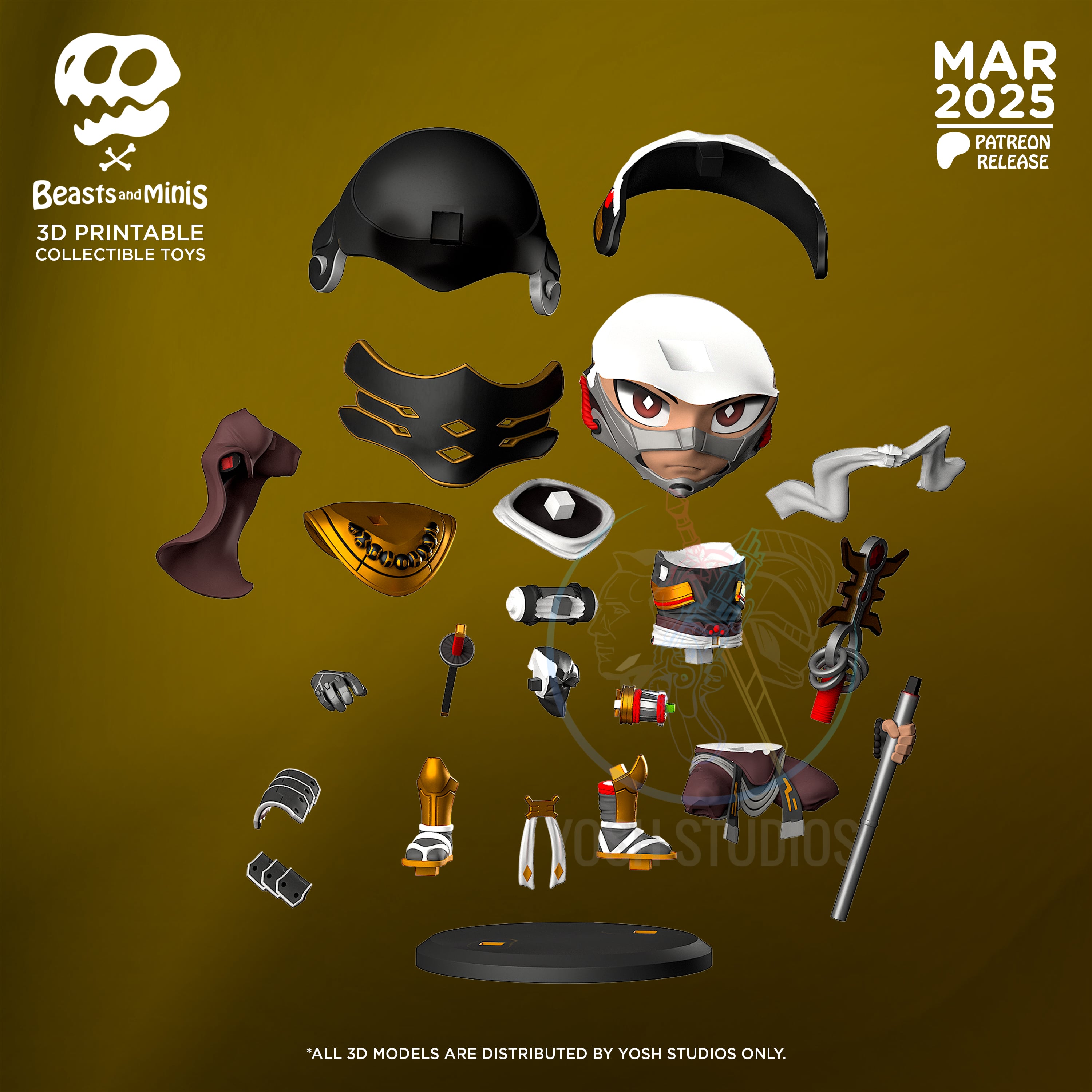 Sengoku Gold Mini 3D Printer File STL 3d model