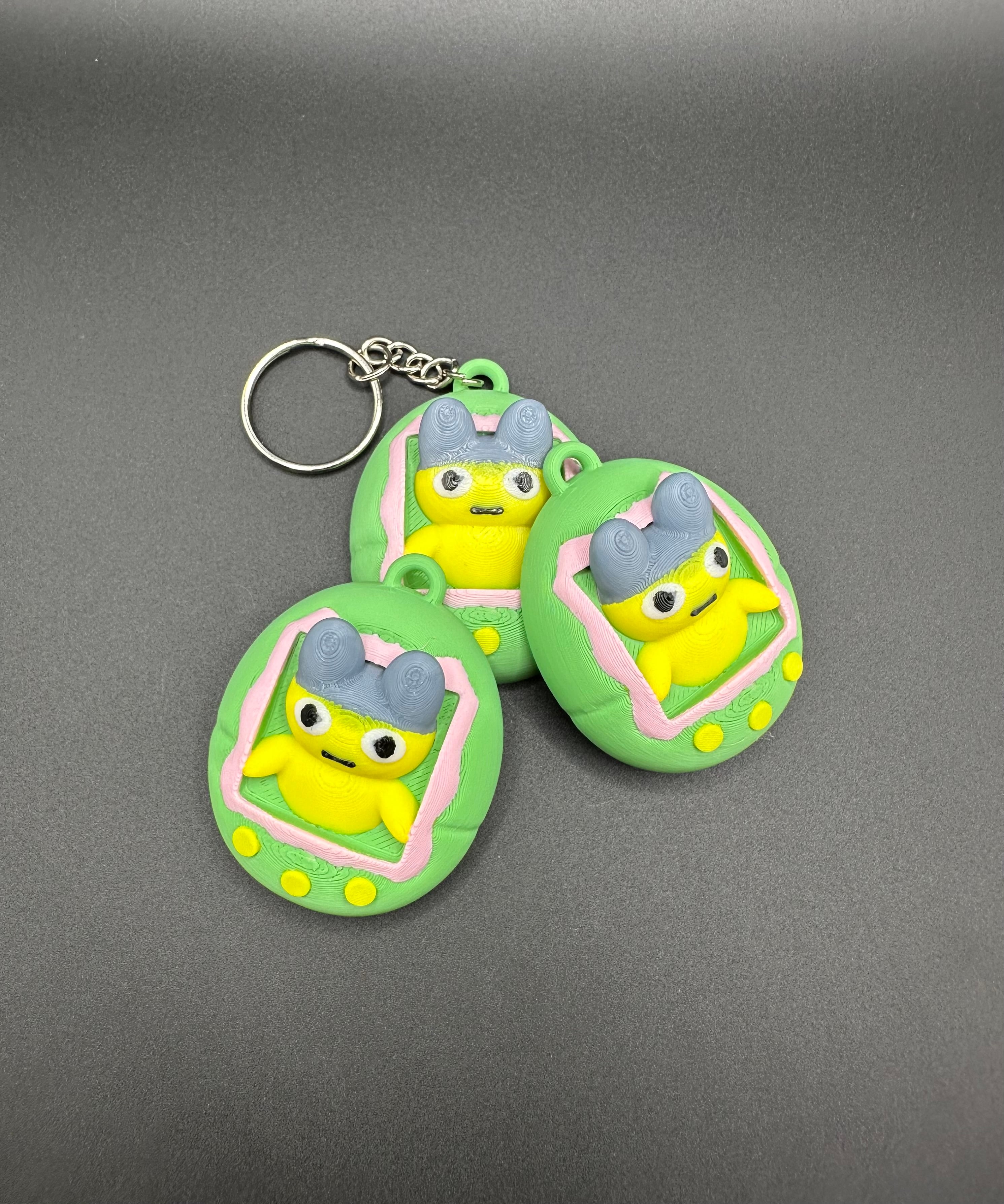 Tamagotchi Keychain 3d model